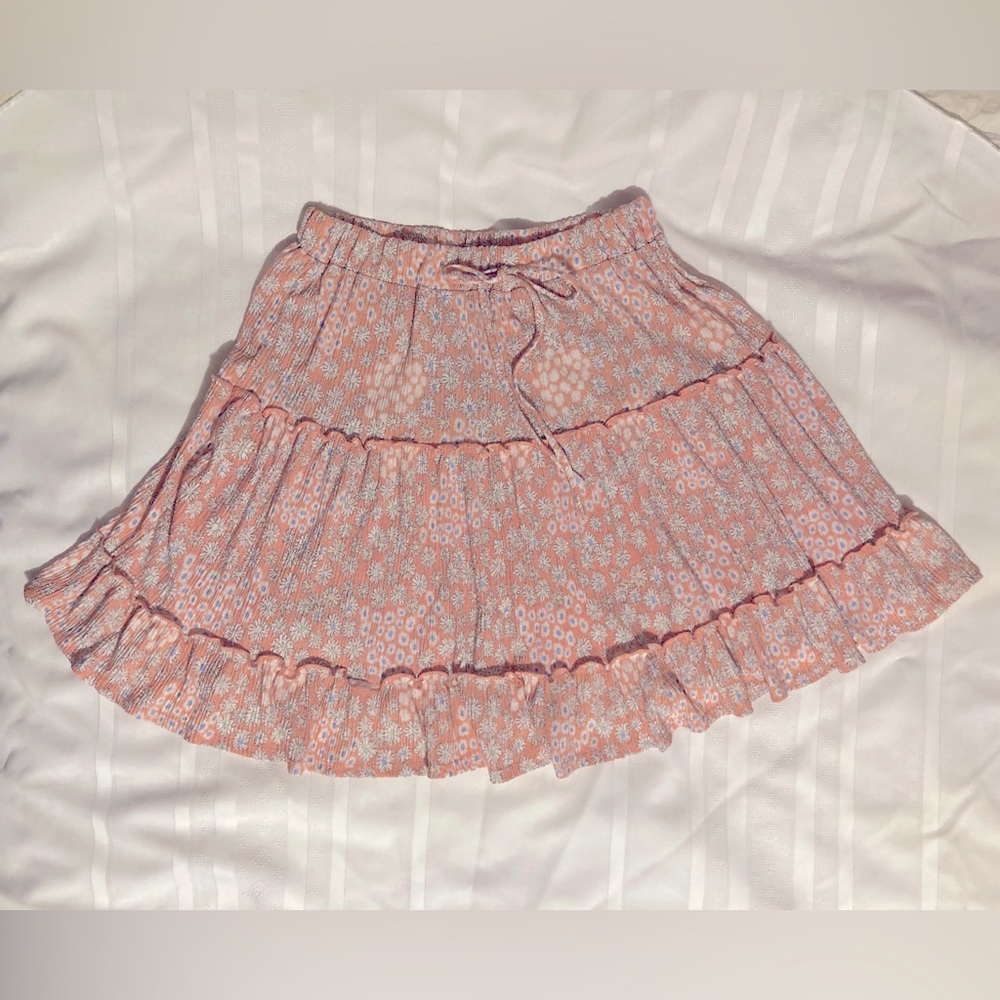 Caution to the wind floral skirt